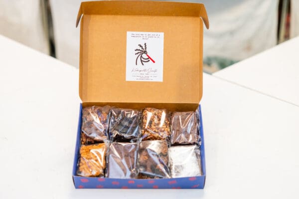 Assorted brownie box, Kokopelli Sweets.